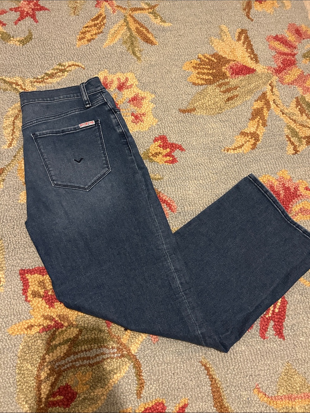 Hudson NOA Dark Wash Straight-Leg Jeans 28
